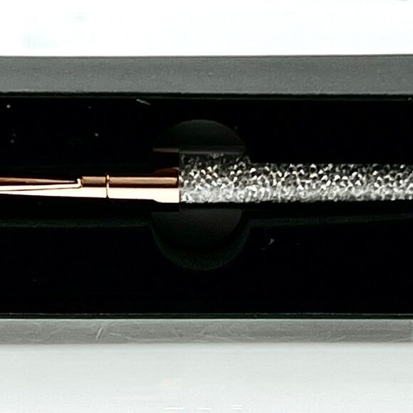 Collectible Rose Tone Ballpoint Pen with Crystals - Picture 6 of 7